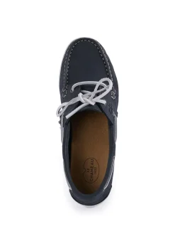 New Galion Femme Nubuck Deck Shoes - Navy Women Shoes|Shoes