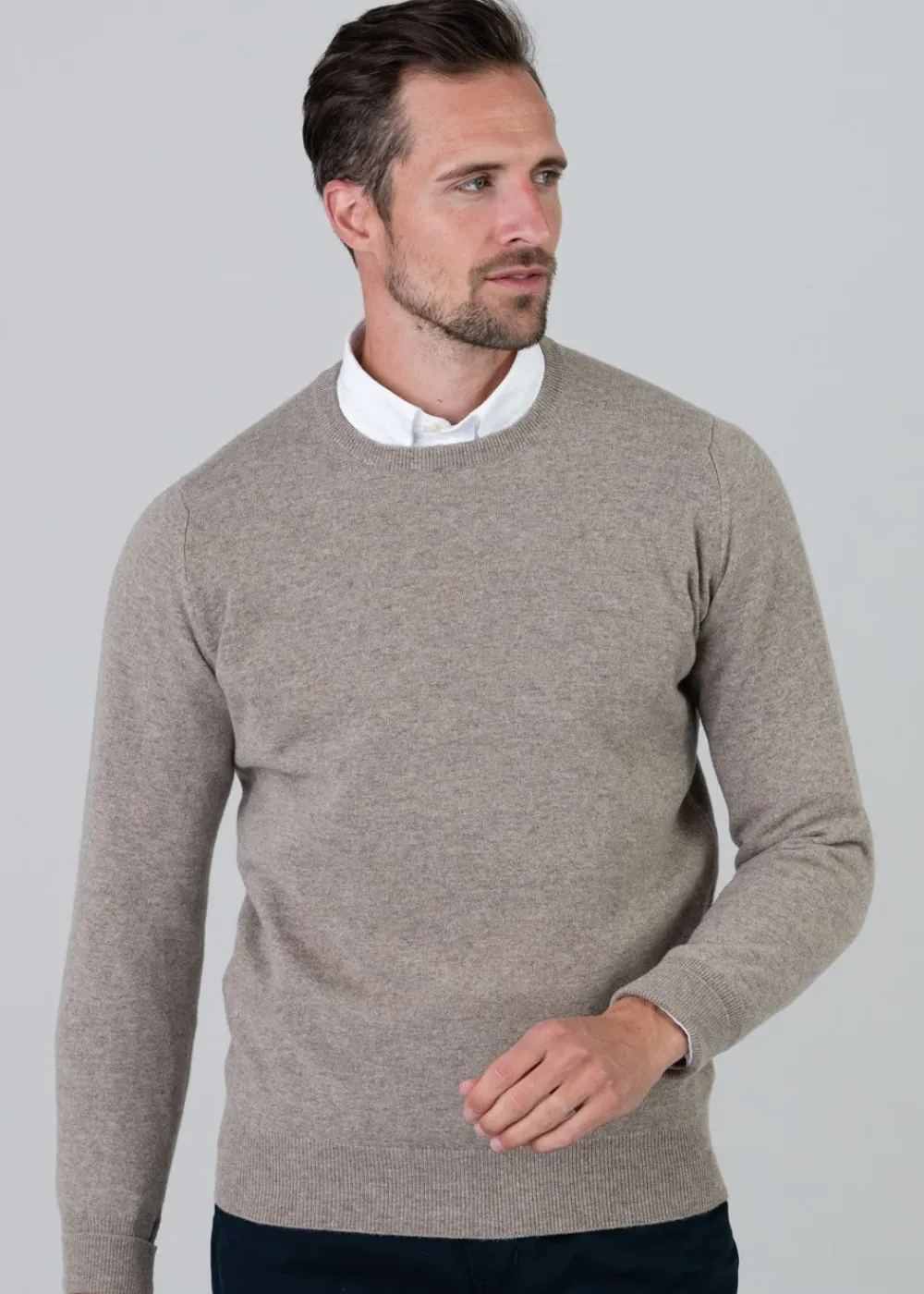 Outlet Gordon 1 Ply Geelong Crew Neck - Knitwear