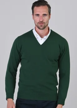 Clearance Gordon 1 Ply Geelong V-Neck - Knitwear