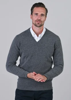 Best Gordon 1 Ply Geelong V-Neck - Knitwear