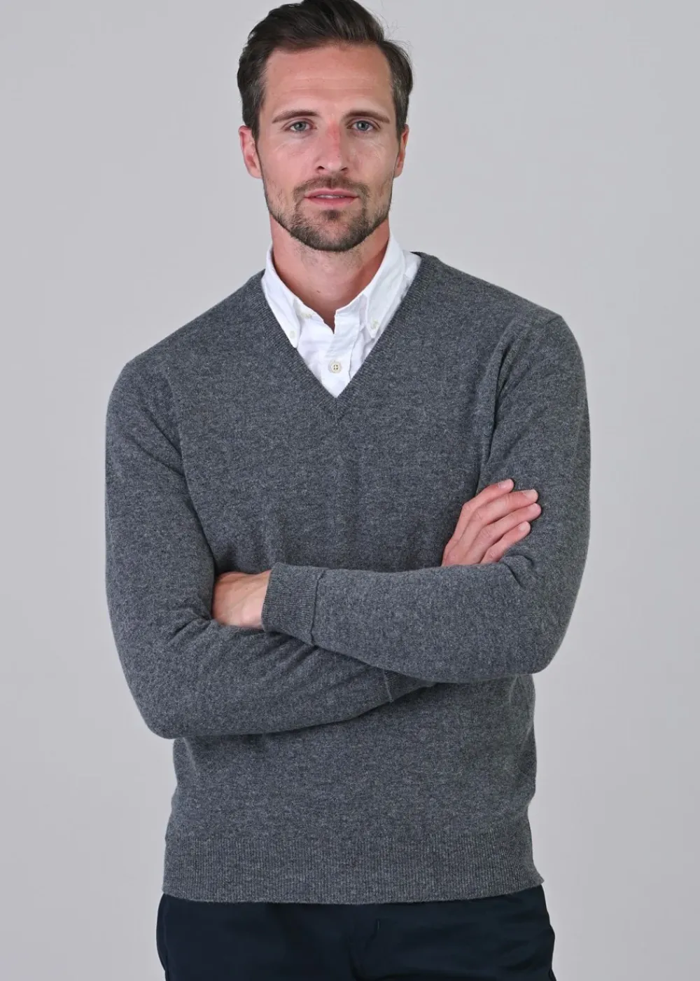 Best Gordon 1 Ply Geelong V-Neck - Knitwear
