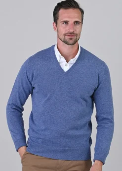 Clearance Gordon 1 Ply Geelong V-Neck - Knitwear