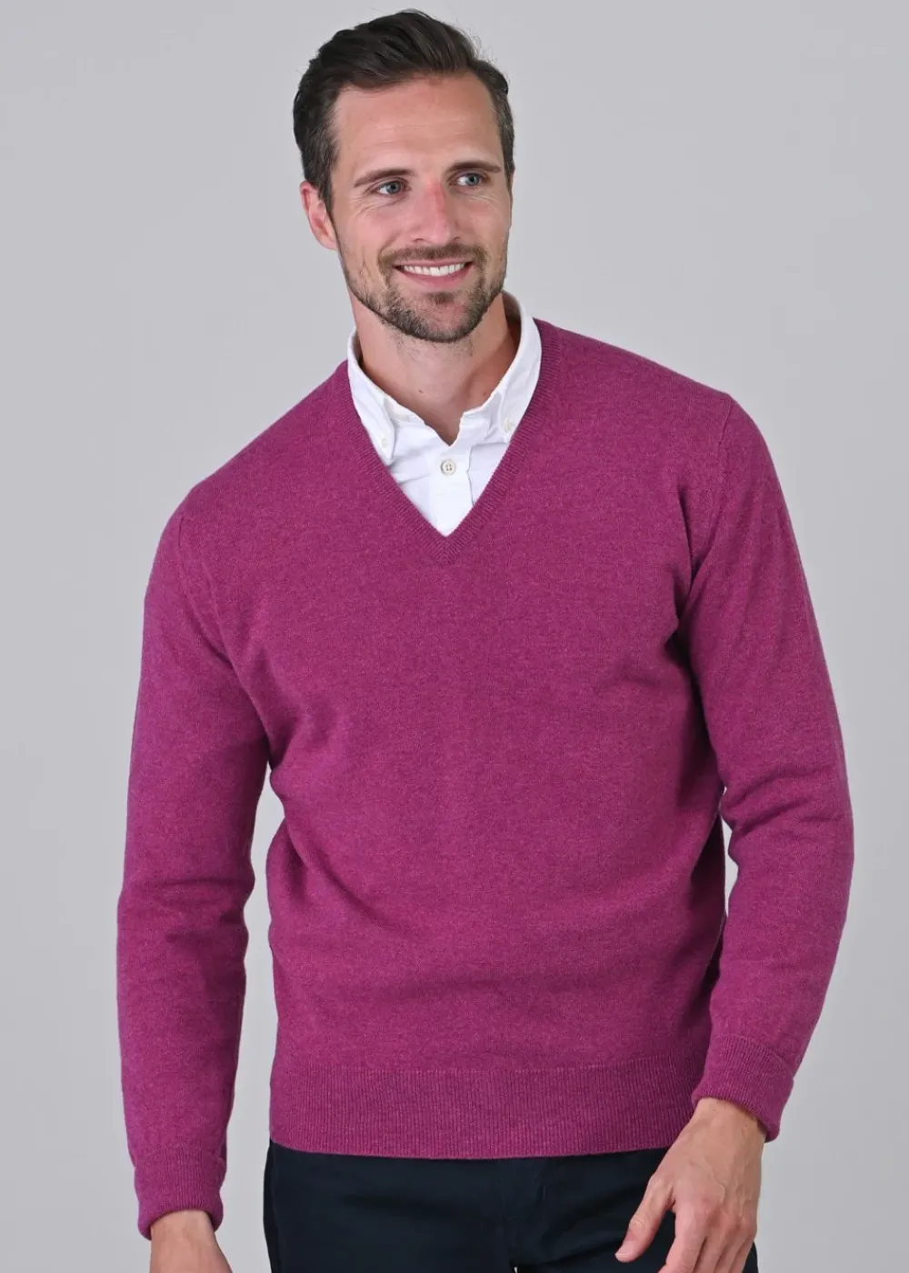 Best Gordon 1 Ply Geelong V-Neck - Knitwear