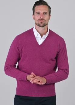 Best Gordon 1 Ply Geelong V-Neck - Knitwear