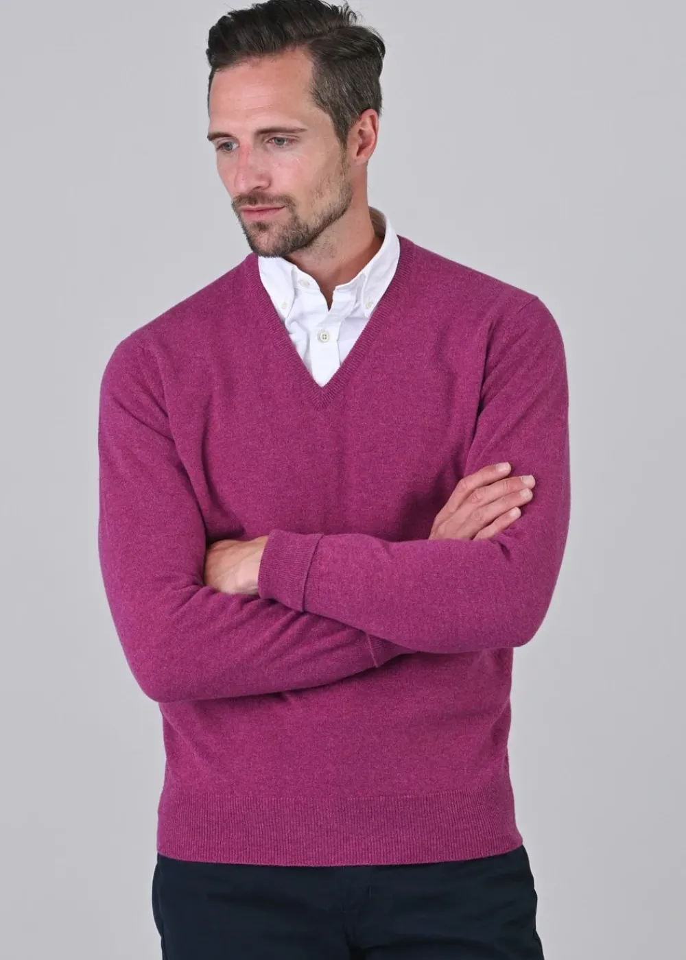 Best Gordon 1 Ply Geelong V-Neck - Knitwear