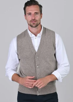 Best Gordon 1 Ply Geelong Waistcoat - Knitwear