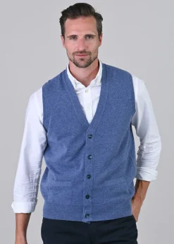 Clearance Gordon 1 Ply Geelong Waistcoat - Knitwear