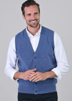Clearance Gordon 1 Ply Geelong Waistcoat - Knitwear