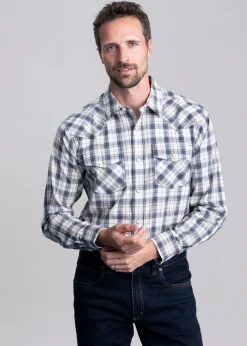 Fashion Hampton Retro Fit Shirt - Navy Shirts