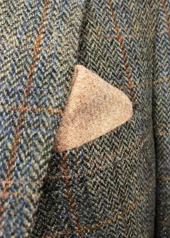 Online Harris Tweed Pocket Square - Hankies