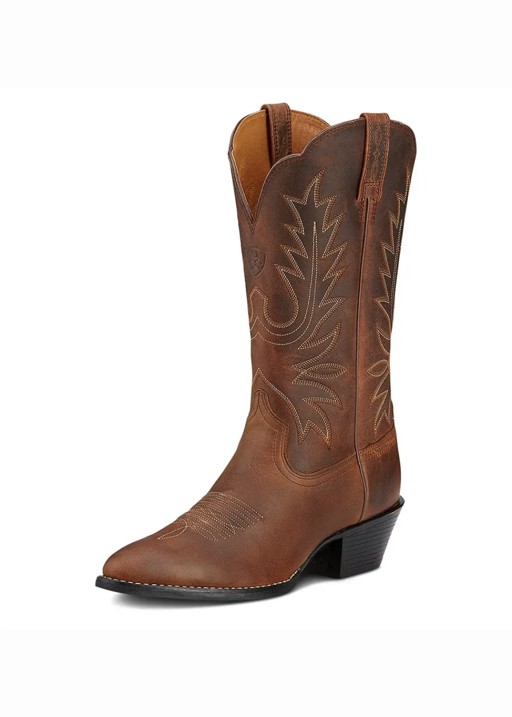 Sale Heritage Western R Toe Boots - Distressed Brown Women Boots|Boots