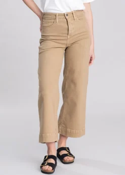 Hot High Rise Countryside Wide Leg Crop Jeans - Women Trousers & Jeans