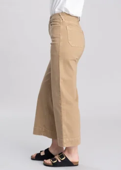 Hot High Rise Countryside Wide Leg Crop Jeans - Women Trousers & Jeans