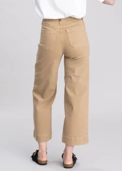 Hot High Rise Countryside Wide Leg Crop Jeans - Women Trousers & Jeans