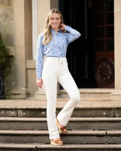 Discount High Rise Flared Jean - Women Trousers & Jeans