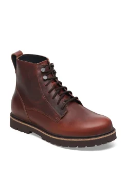 Online Highwood Leather Lace Mid Boots - Chocolate Boots|Boots