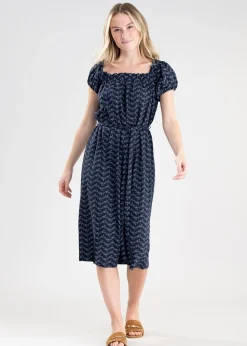 Fashion Hollowtree Dress - Navy Women Dresses