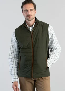 Hot Hybrid Gilet - Loden Gilets|Fleece