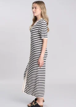 Online Isla Knitted Midi Dress - Multi Stripe Women Dresses