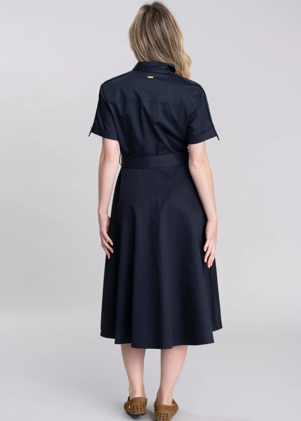 Discount Ivy Midi Dress - Dark Navy Women Dresses