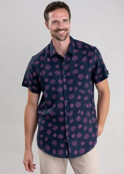 Online Jacobs River Shirt - Navy Shirts