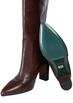 Fashion Kensington Knee Boots - Chocolate Women Boots|Boots