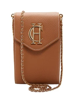 Fashion Knightsbridge Phone Pouch - Tan Gold Women Handbags