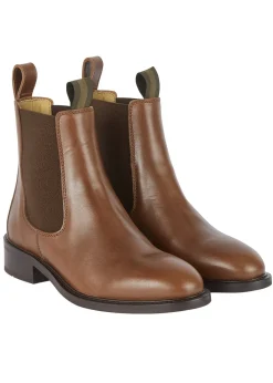 New La Chelsea Cuir Boots - Marron Women Boots|Boots