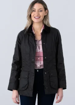 Best Ladies Classic Beadnell Jacket - Olive Women Coats & Jackets