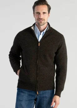 Best Lambswool 4 Ply Plain Jacket - Knitwear