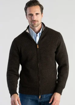 Best Lambswool 4 Ply Plain Jacket - Knitwear