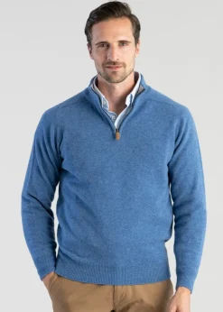 Best Lambswool 2 Ply Zip Neck - Knitwear