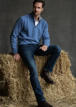 Best Lambswool 2 Ply Zip Neck - Knitwear