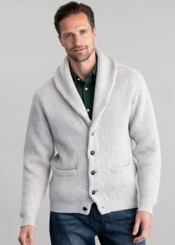 Clearance Lambswool Windsor Shawl Jacket - Knitwear
