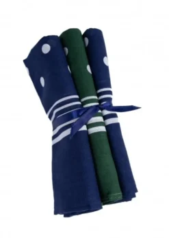 New Large Spotted Handkerchief (3 Pack Tied) - Women Hankies|Hankies