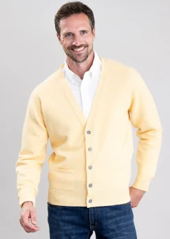 Clearance Leven 2 Ply Lambswool Cardigan - Knitwear
