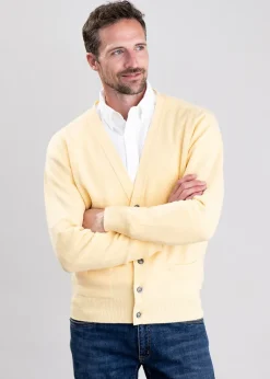 Clearance Leven 2 Ply Lambswool Cardigan - Knitwear