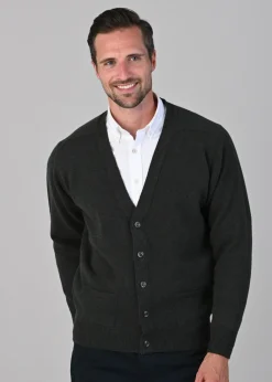Clearance Leven 2 Ply Lambswool Cardigan - Knitwear