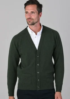 New Leven 2 Ply Lambswool Cardigan - Knitwear