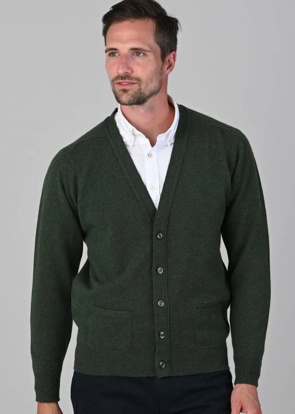 New Leven 2 Ply Lambswool Cardigan - Knitwear