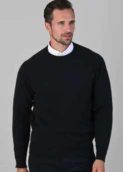 New Leven 2 Ply Lambswool Crew Neck Plus Size - Knitwear