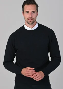 New Leven 2 Ply Lambswool Crew Neck Plus Size - Knitwear