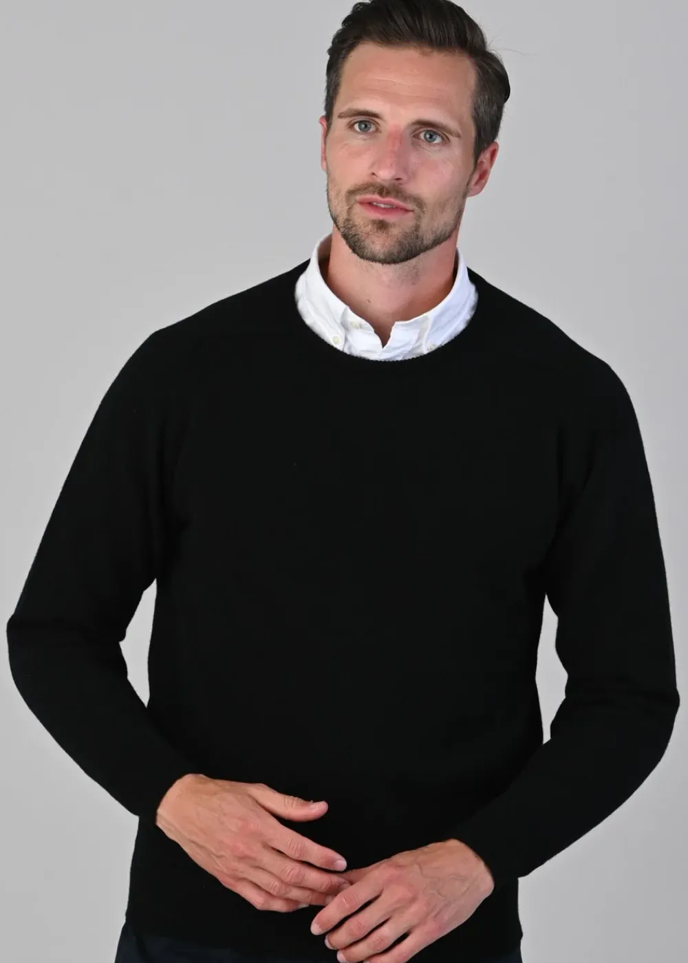 Sale Leven 2 Ply Lambswool Crew Neck - Knitwear