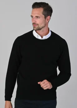 Clearance Leven 2 Ply Lambswool Crew Neck - Knitwear