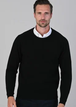 Clearance Leven 2 Ply Lambswool Crew Neck - Knitwear