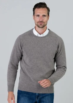 Clearance Leven 2 Ply Lambswool Crew Neck - Knitwear