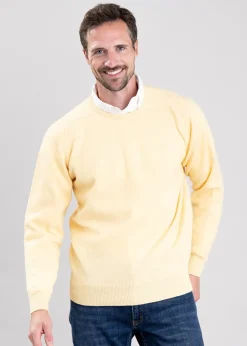 Clearance Leven 2 Ply Lambswool Crew Neck - Knitwear