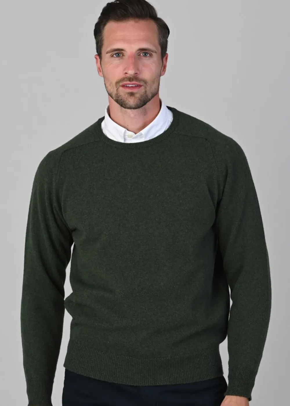 New Leven 2 Ply Lambswool Crew Neck Plus Size - Knitwear