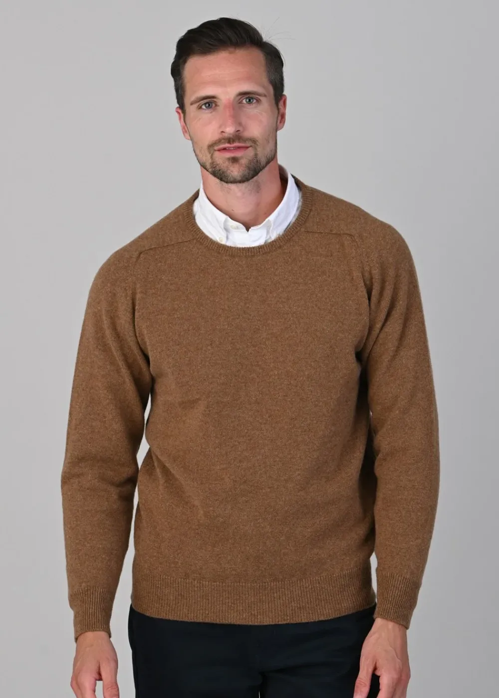 Best Leven 2 Ply Lambswool Crew Neck Plus Size - Knitwear