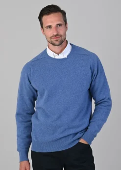 Clearance Leven 2 Ply Lambswool Crew Neck - Knitwear